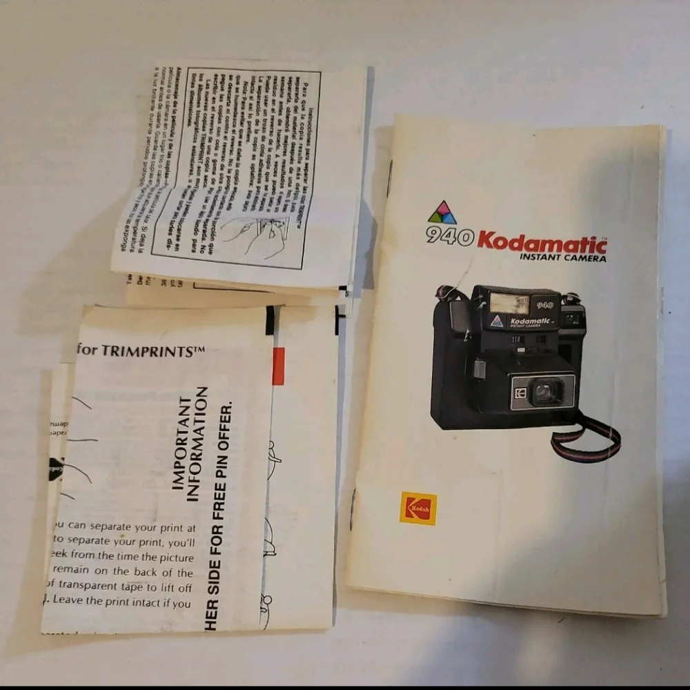 Very Rare Vintage Kodamatic 940 Instant Camera